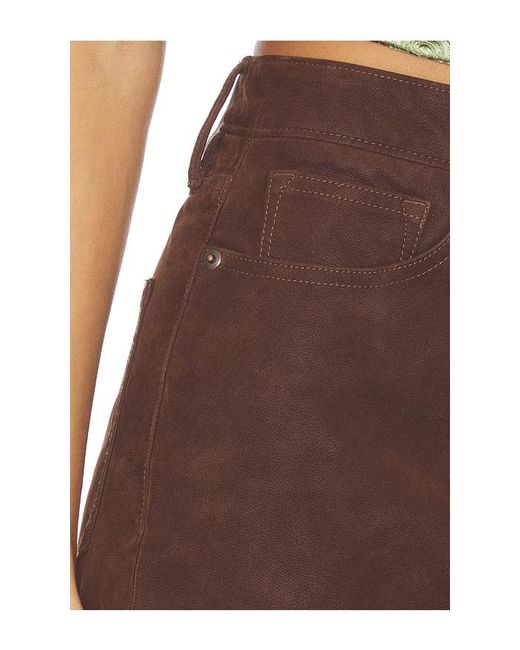 GOOD AMERICAN Multicolor Better Than Suede Good 90's Mini Skirt