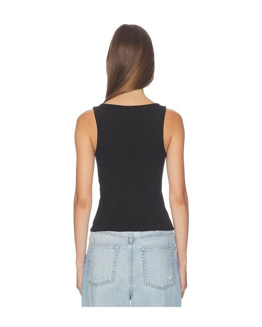 GRLFRND Black Deep U-Neck Tank