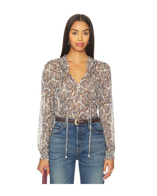 Veronica Beard Blue Hickory Blouse