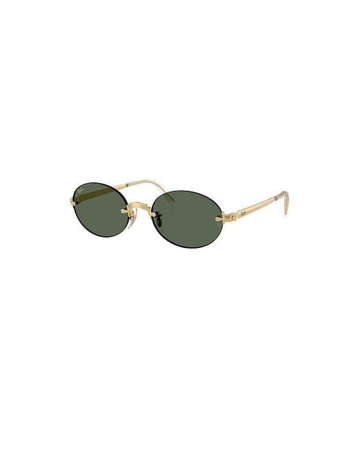 Ray-Ban Green Oval Sunglasses for men