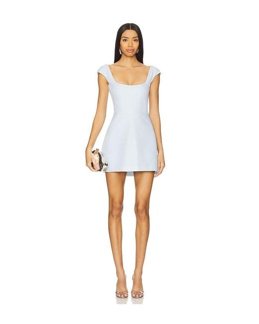 SAU LEE Blue Bryn Dress
