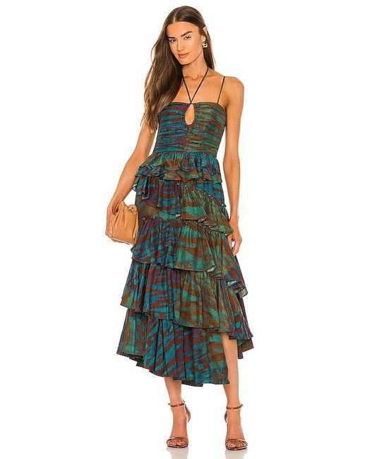 Ulla Johnson Zenat Gown in Green | Lyst 