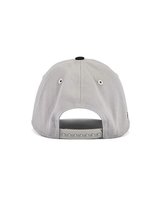 Siegelman Stable Blue Embroidered Five Panel Hat for men