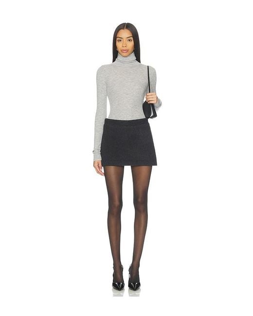 SER.O.YA Black Usha Wool Skirt