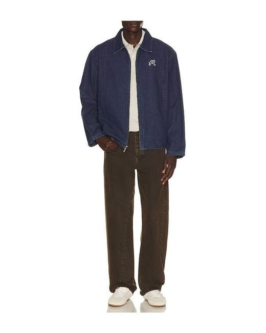 Malbon Blue Foreman Jacket for men