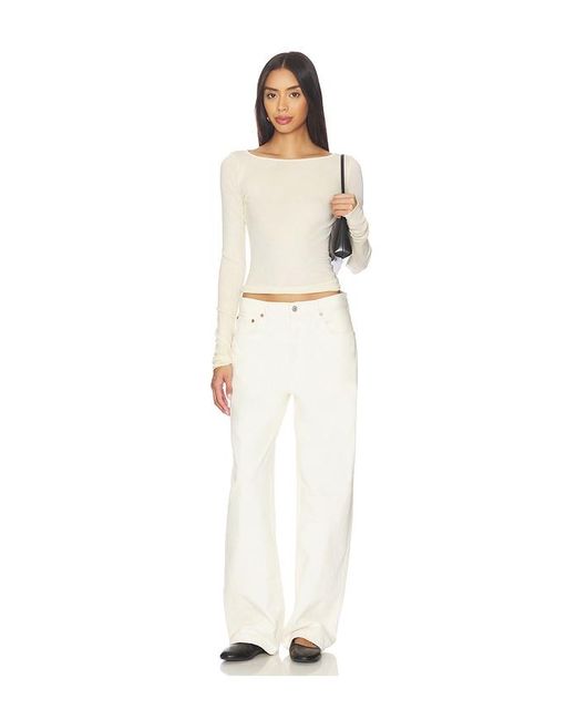 Cotton Citizen White X Revolve Marbella Boat Neck Shirt