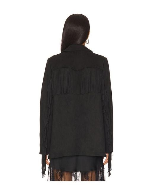 Show Me Your Mumu Black Sierra Fringe Jacket
