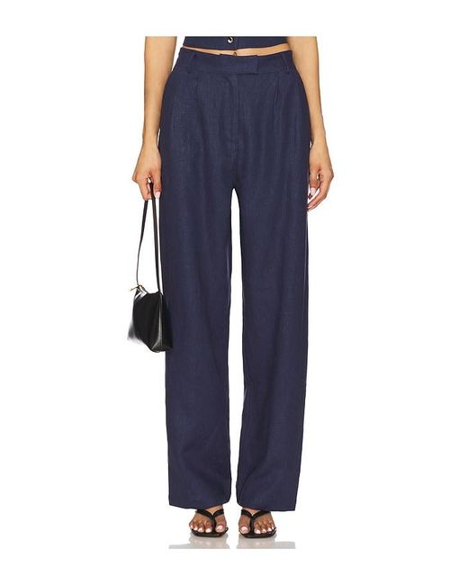 Hevron Blue Michelle Pant