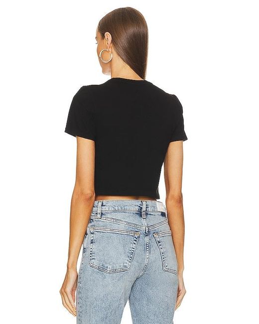 Re/done Black X Hanes Micro Tee