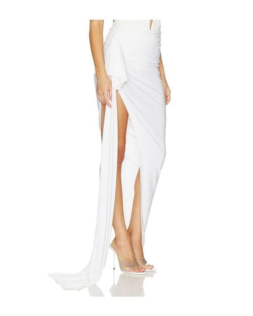 Norma Kamali Multicolor Diana Long Skirt W/ Bow