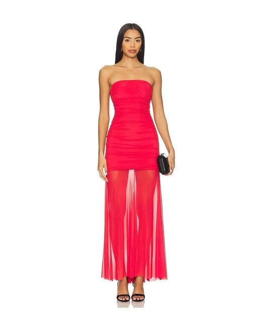 Amanda Uprichard Red Leo Dress