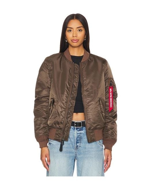 Alpha Industries Brown Ma-1 Jacket
