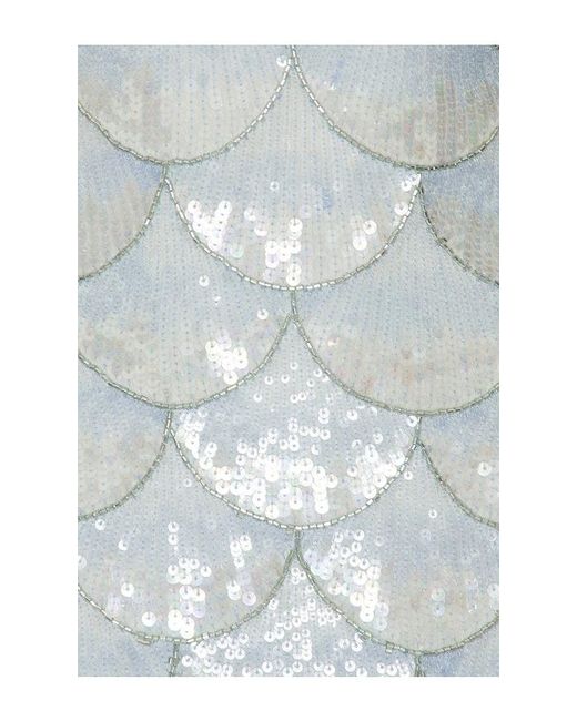 retroféte White Eileyn Embroidered Dress