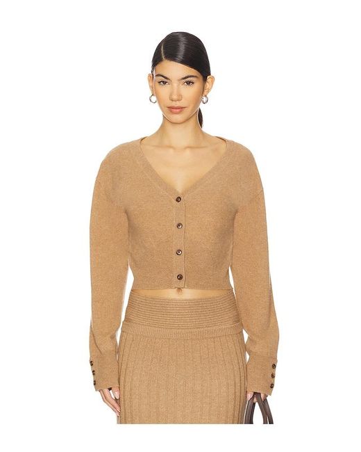 NAADAM Natural Cashmere Cinched Waist Cardigan
