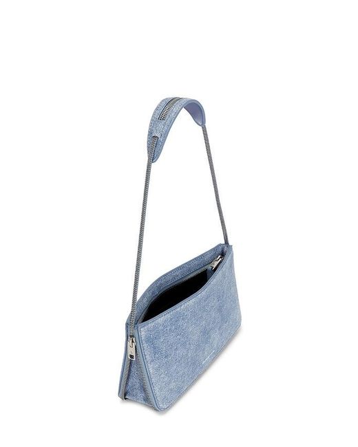 Alexander Wang Blue Siren Pochette Shoulder Bag