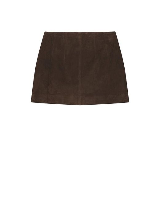 SRG Black Apple Suede Skirt