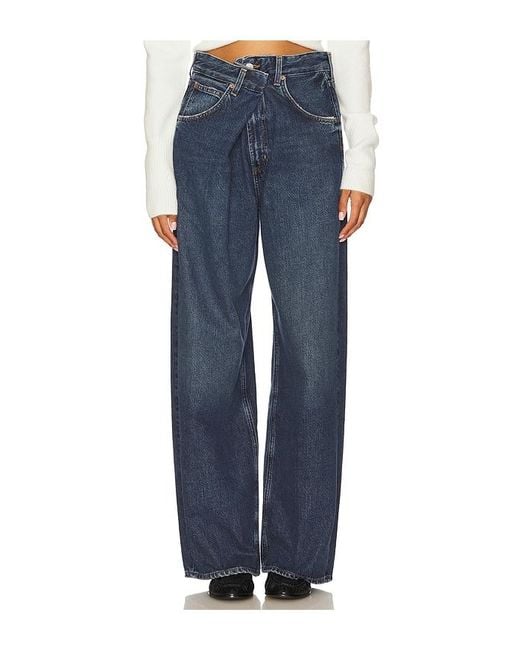 Agolde Blue Vana Wide Leg Jeans