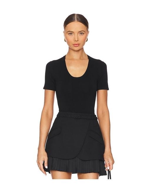 Jonathan Simkhai Black Drew Bodysuit