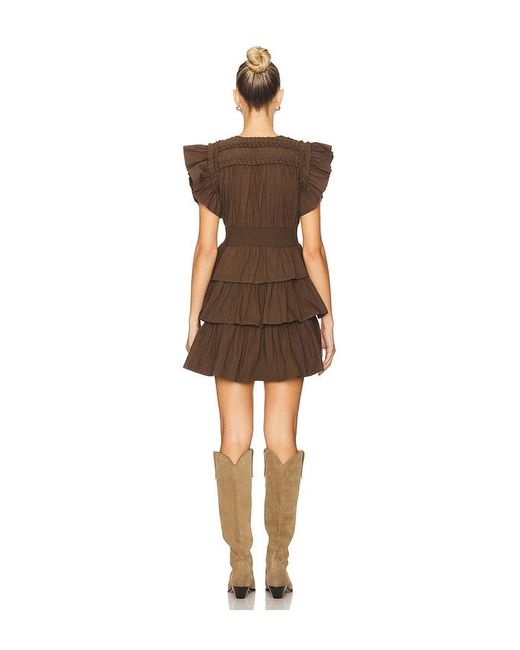 Scarlett Poppies Brown Aurora Mini Dress