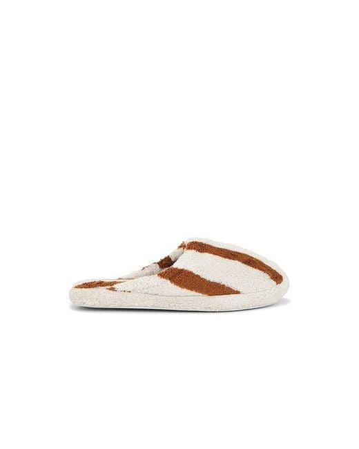 Parachute Metallic Terry Stripe Slippers. Also