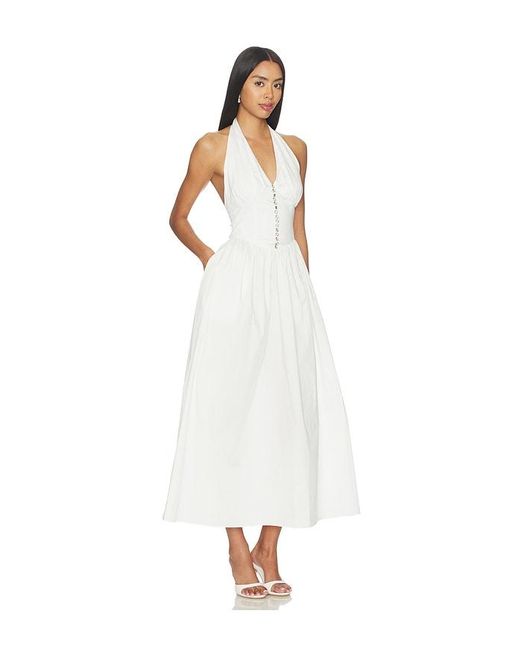 Nana Jacqueline White Isabella Dress