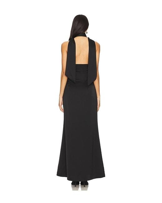 superdown Black Bethany Halter Gown