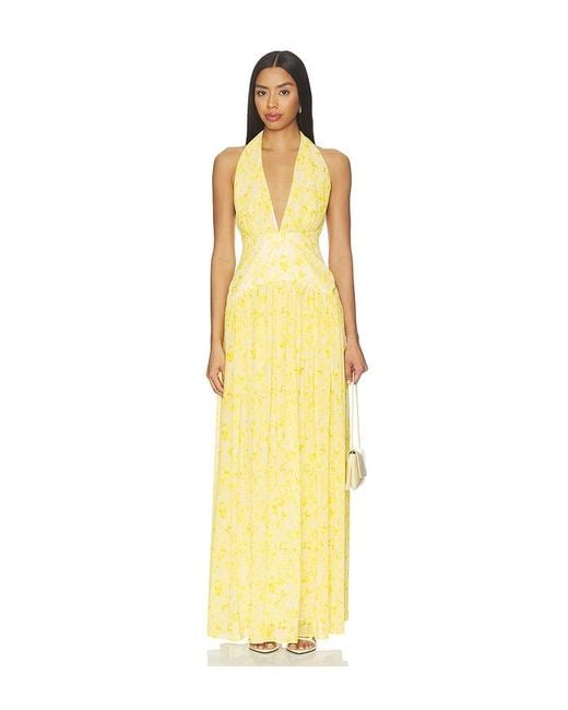Lovers + Friends Metallic Hannah Gown