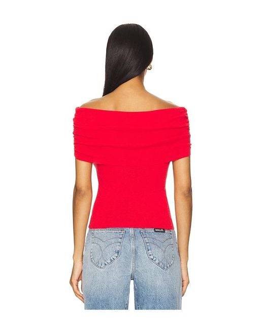 Astr Red Kylin Sweater Top