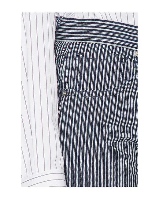 Nili Lotan Gray Celia Striped Jean