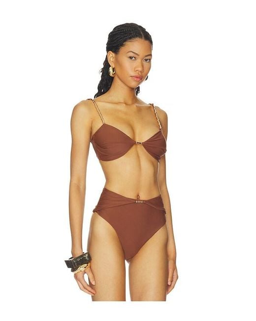 Devon Windsor Orange Emmie Bikini Top