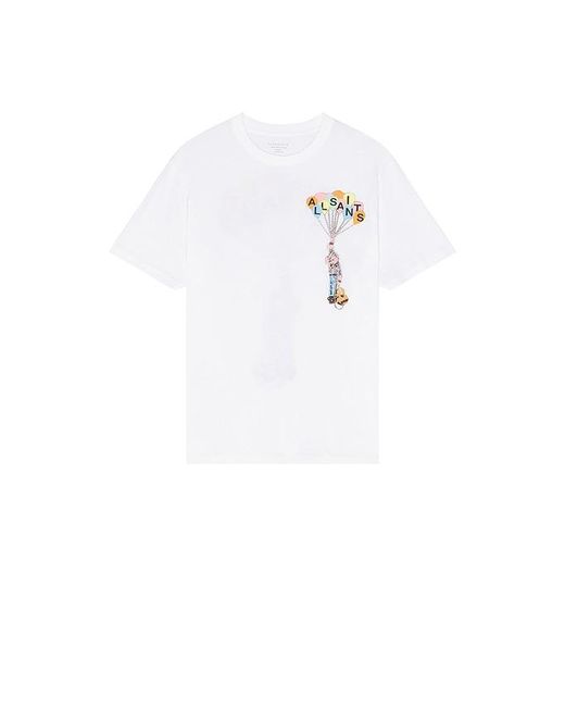 AllSaints White Lofty Short Sleeve Crew for men