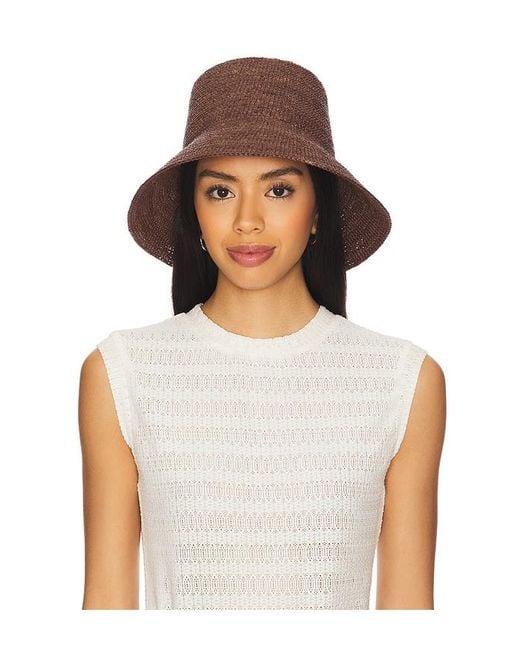 Janessa Leone Brown Felix Hat