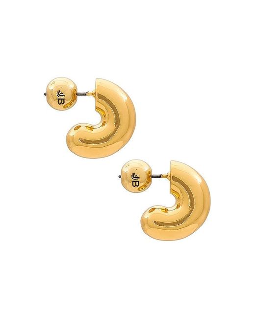 Aros Pequeños Tome En Color Oro Metálico Talla En Jenny Bird de color Metallic