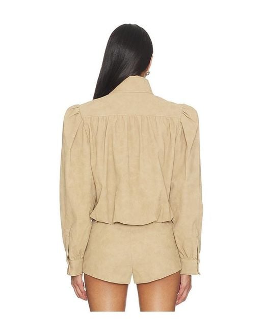 Bardot Natural Leon Faux Leather Jacket