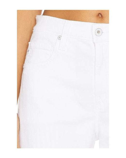 AG Jeans White Hattie Crop