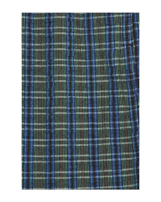Gramicci Blue O.G. G-Short Seersucker Plaid for men