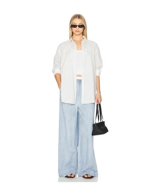 FAVORITE DAUGHTER Blue The Malibu Wide Leg Pants