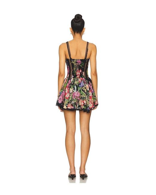 Charo Ruiz Black Gardenia Short Dress