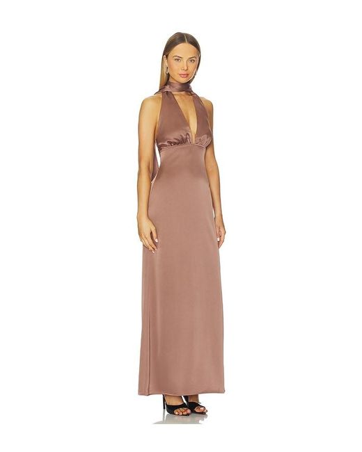 superdown White Bethany Halter Gown