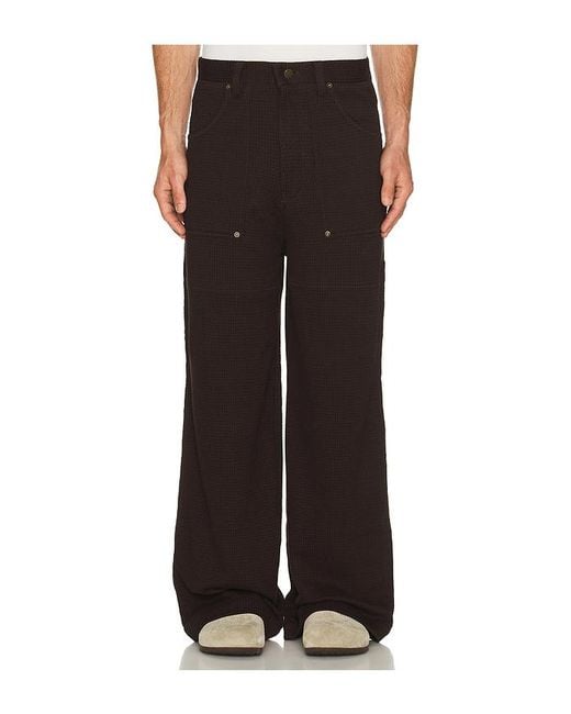 Isa Boulder Black Loop Patch Pants for men