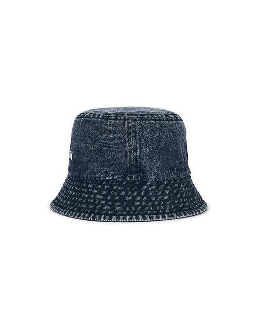 VERUTUM Blue Lettering Denim Bucket Hat for men