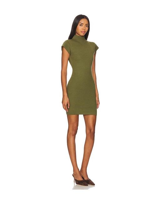 Line & Dot Green Rumi Mini Dress