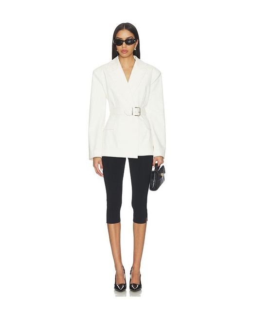 SELMACILEK White Daylight Blazer Jacket