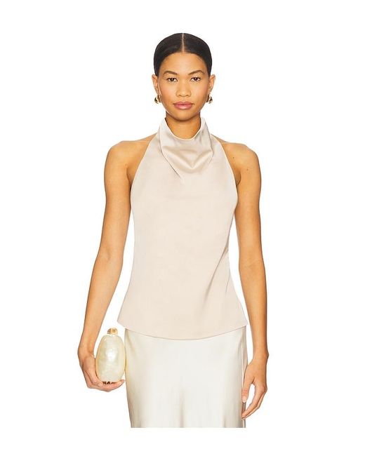 ALL THE WAYS White Beth Halter Top