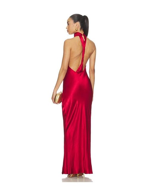 SNDY'S Red Nara Maxi Dress