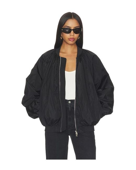 Agolde Black Raffi Bomber Jacket