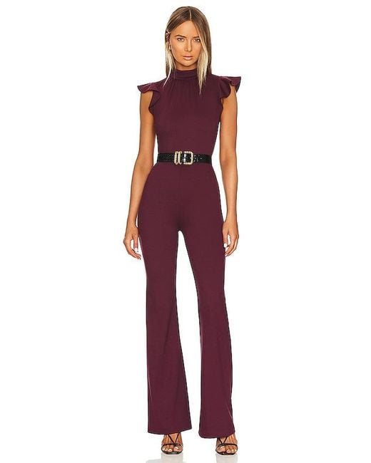 Amanda Uprichard Red X Revolve Davina Jumpsuit