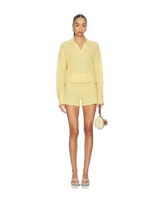 Barefoot Dreams Natural Tulip Pointelle Short