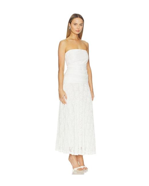 Jonathan Simkhai White Annalise Cotton Lace Dress