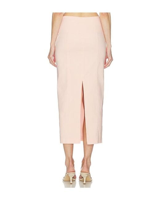 Camila Coelho White Aurora Midi Skirt